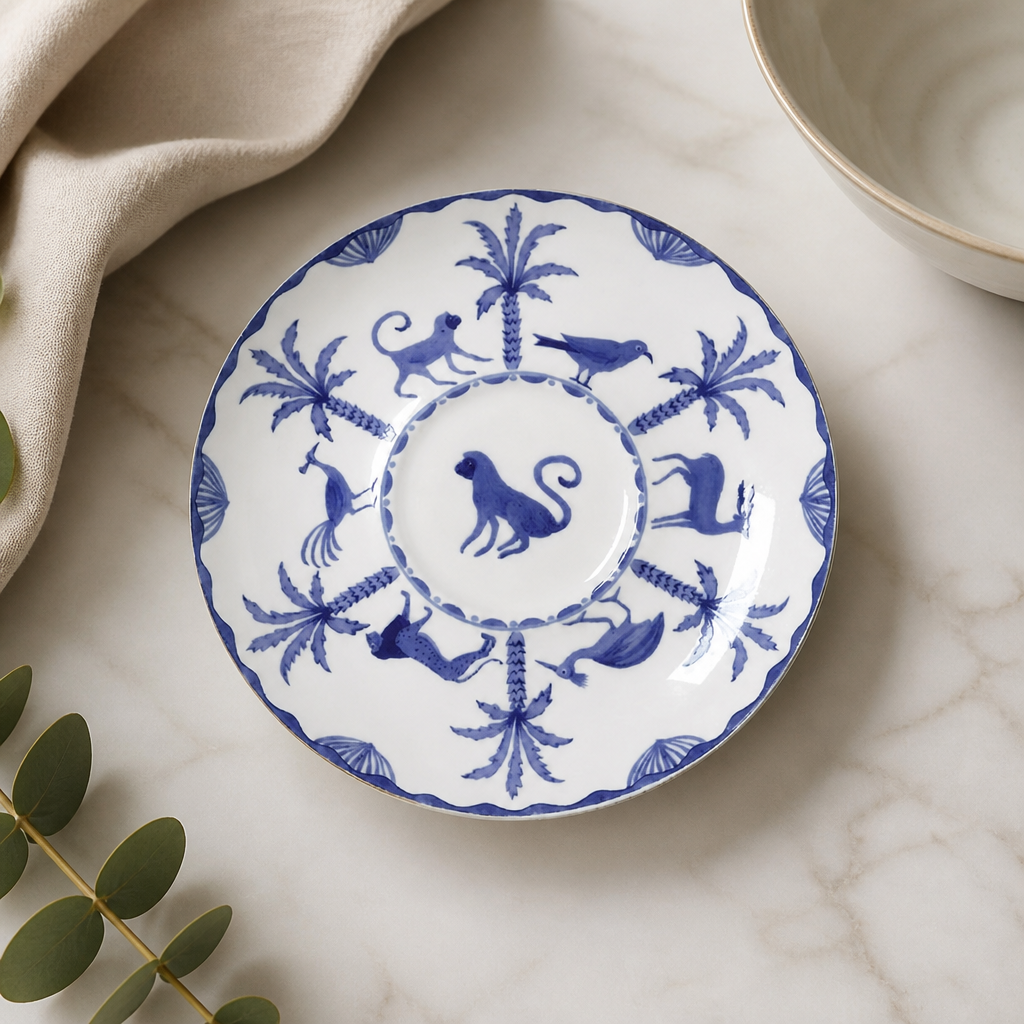 Commercial Tea for One Saucers Set of 12 - Exotic Design