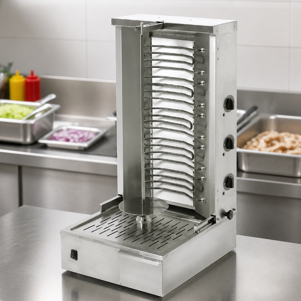 Commercial Electric Gyros Kebab Grill 800mm Cooking Area