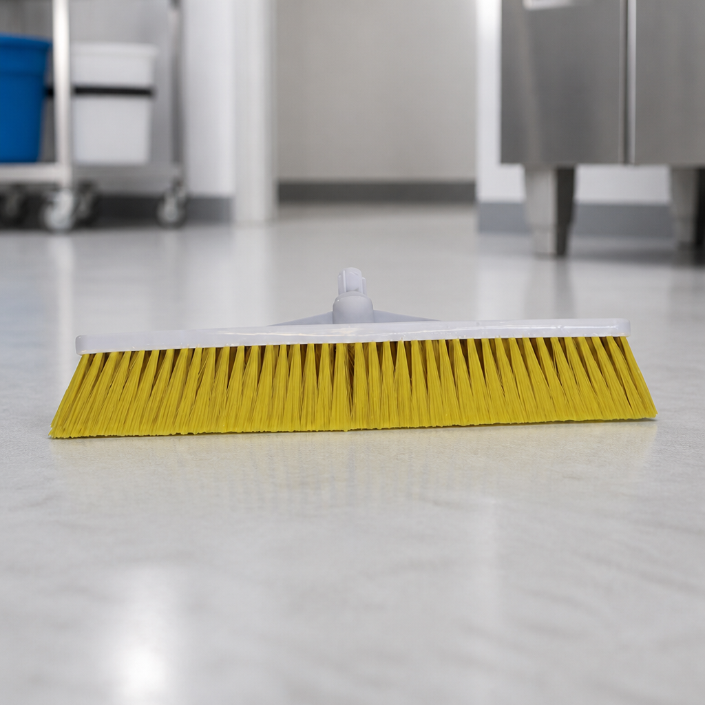 Commercial Hygiene Broom Head Soft Bristle 305mm Yellow