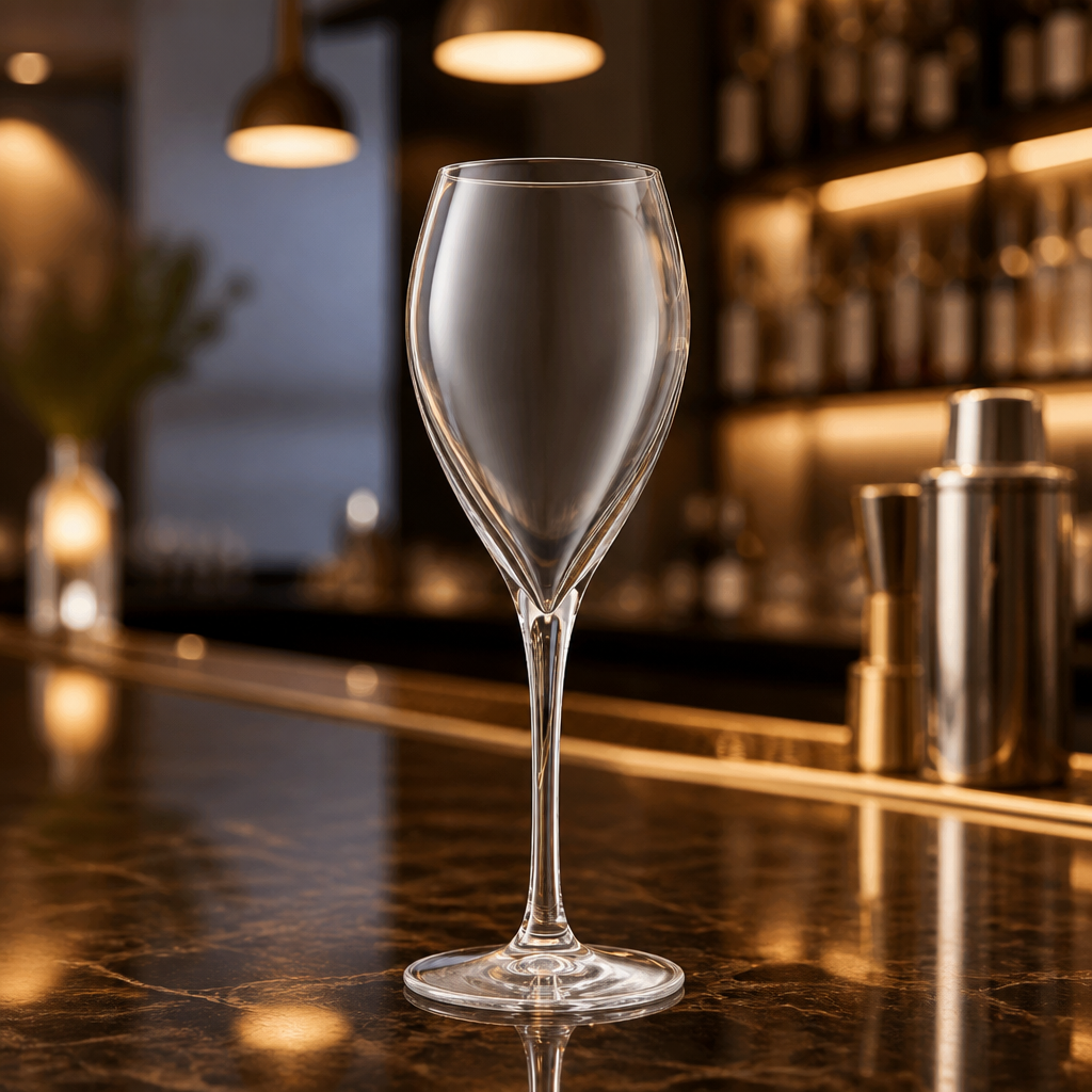 Monte Carlo style wine glasses 340ml clear glass 24 pack