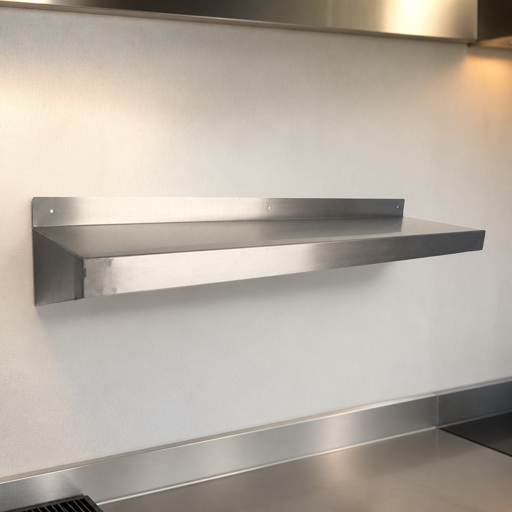Commercial Stainless Steel Wall Shelf 1200mm x 300mm