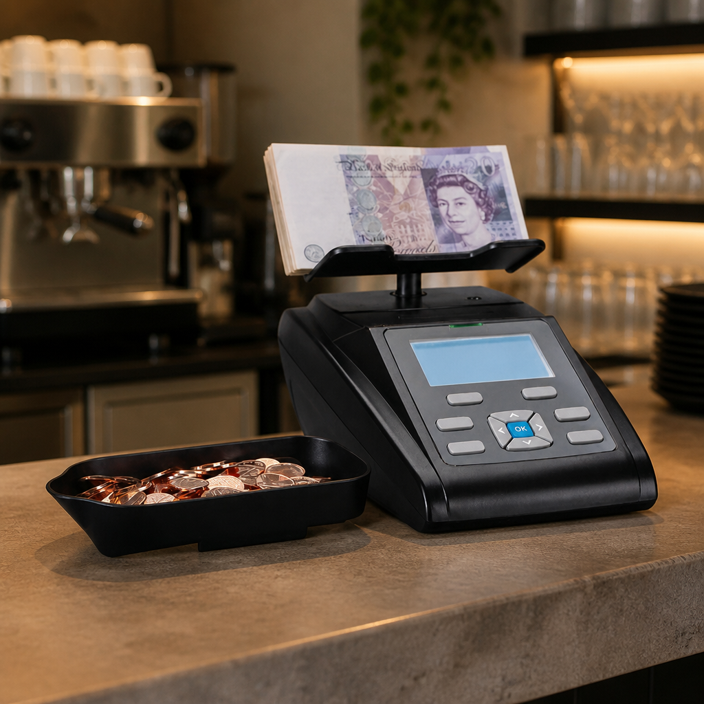 Commercial Money Counting Scale with Large LCD Display