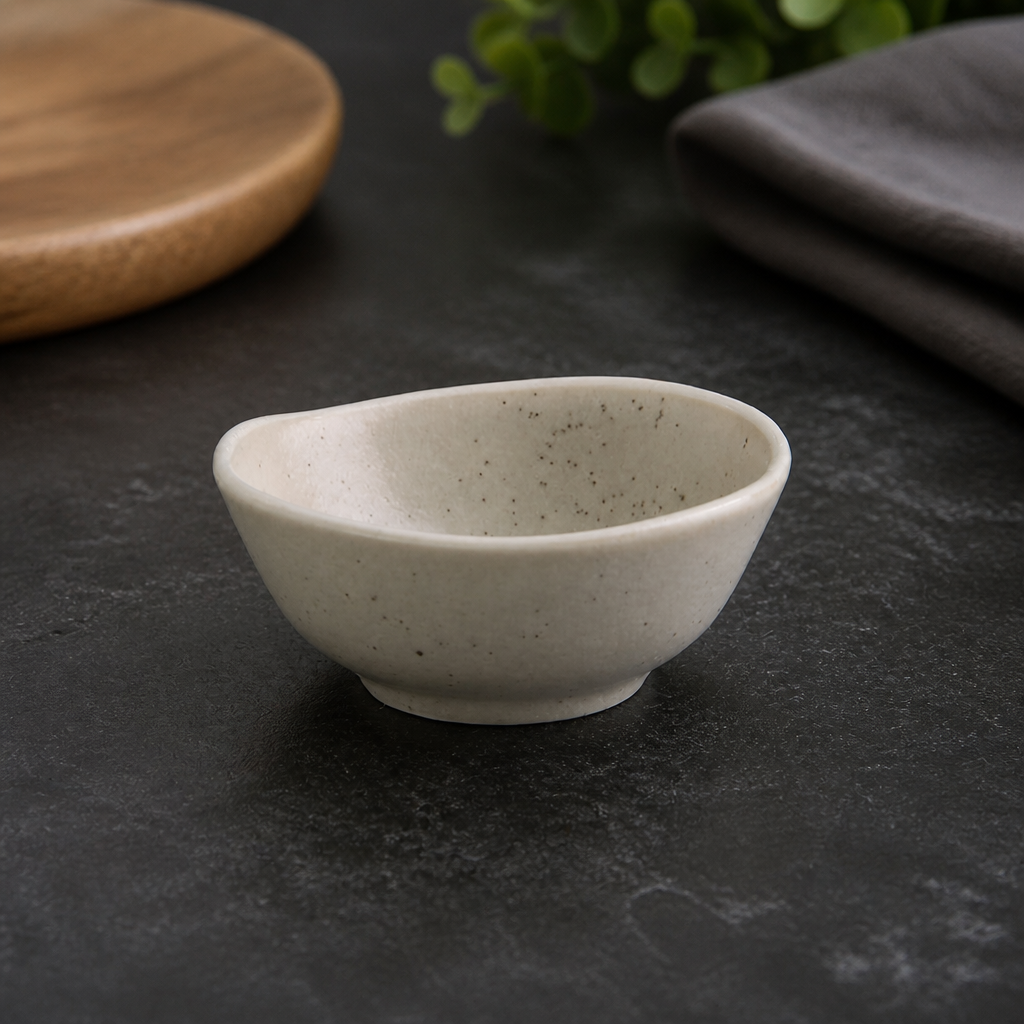 80mm Commercial Sandstone Dipping Dishes - 12 Pack
