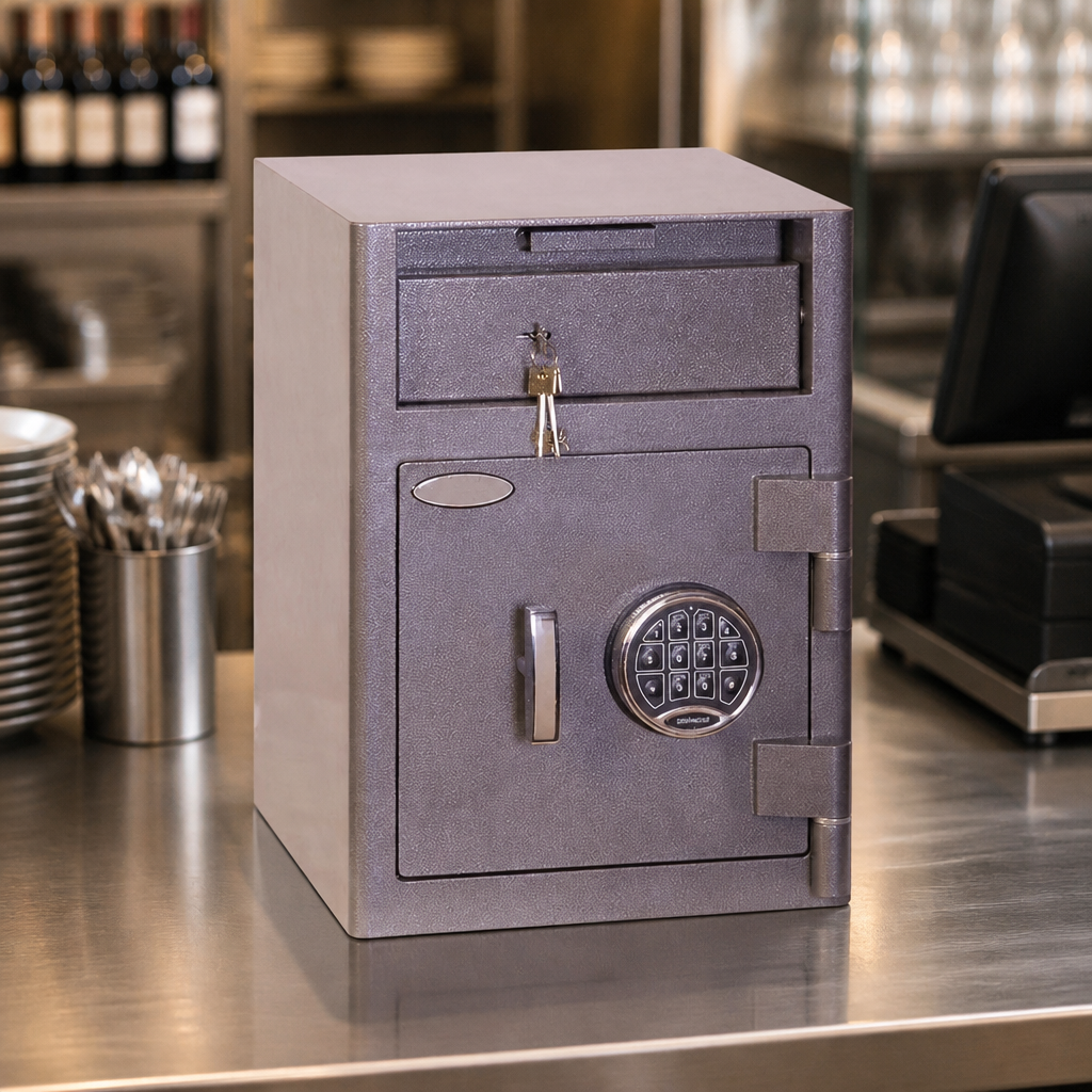 Commercial Cash Deposit Drop Safe 47Ltr Secure Storage