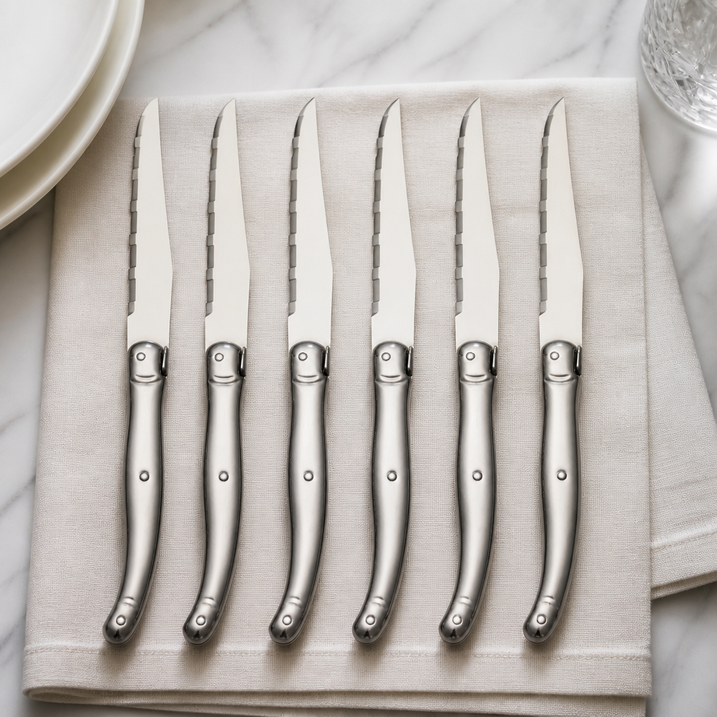 Commercial Stainless Steel Steak Knives Set of 6