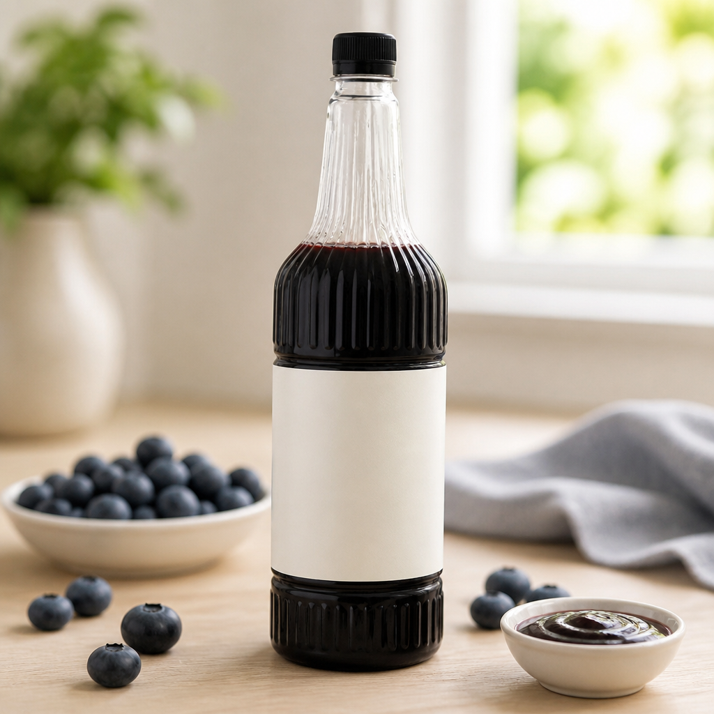 Commercial Blueberry Syrup 1L for Cocktails and Desserts