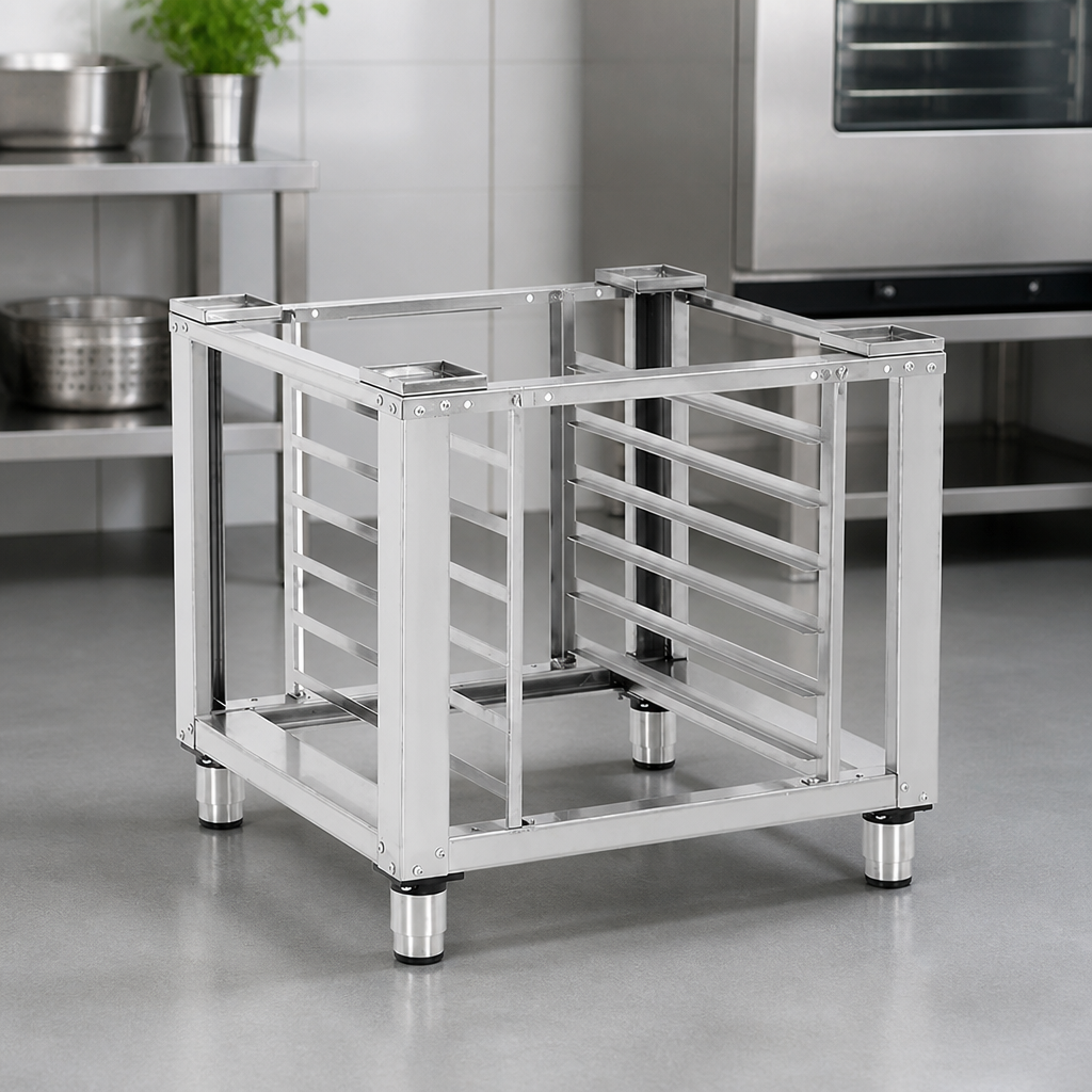 Commercial Combi Oven Stand 650mm Height Flat Packed Assembly