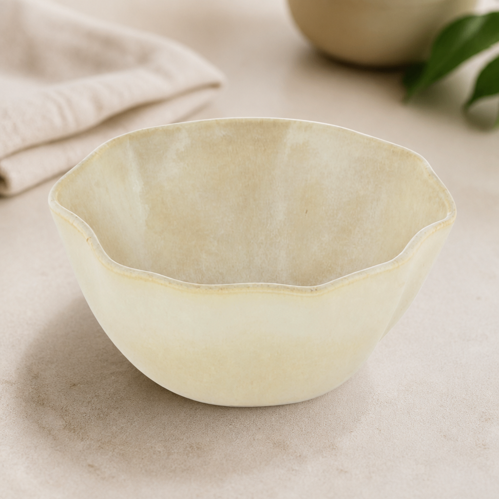 Commercial Stoneware Bowls 160mm Yellow 6 Pack