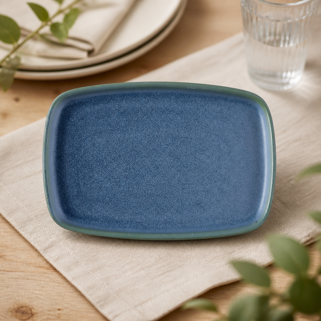 Commercial Oblong Plates 222x152mm Super Vitrified Ceramic 6 Pack