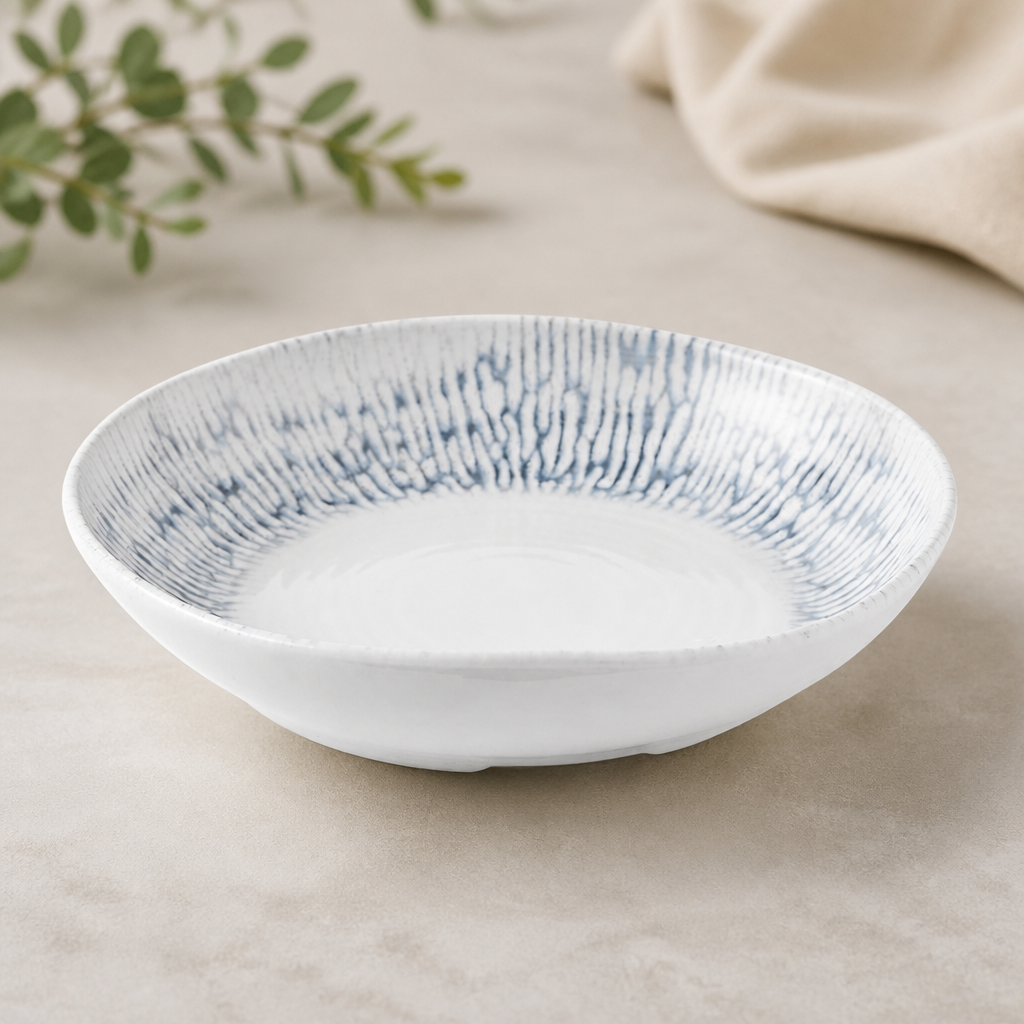 Commercial Deep Bowls Indigo 215mm 0.8 Ltr Ceramic 6 Pack