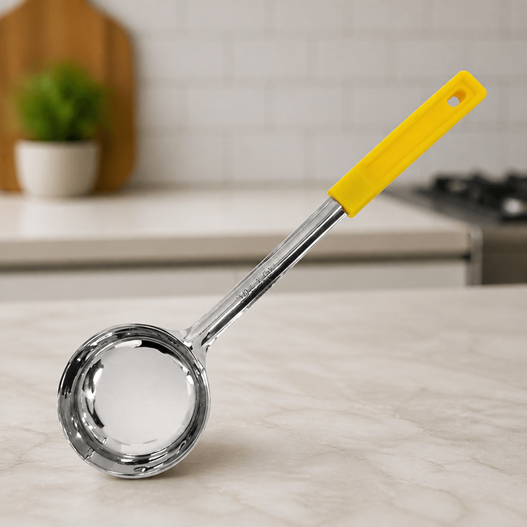 Commercial Yellow Spoodle 148ml Ergonomic Handle Ladle