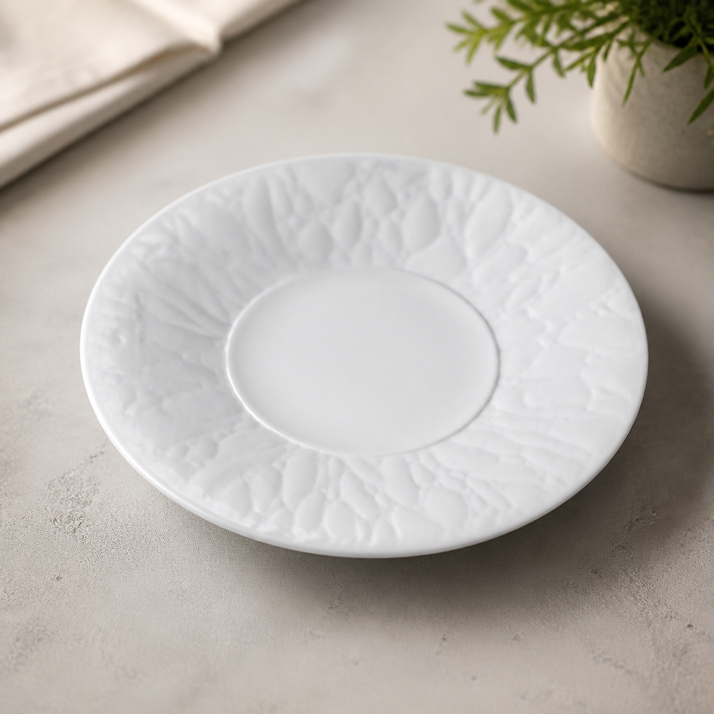 Porcelain Signature Plates 279mm with 140mm Well 12 Pack