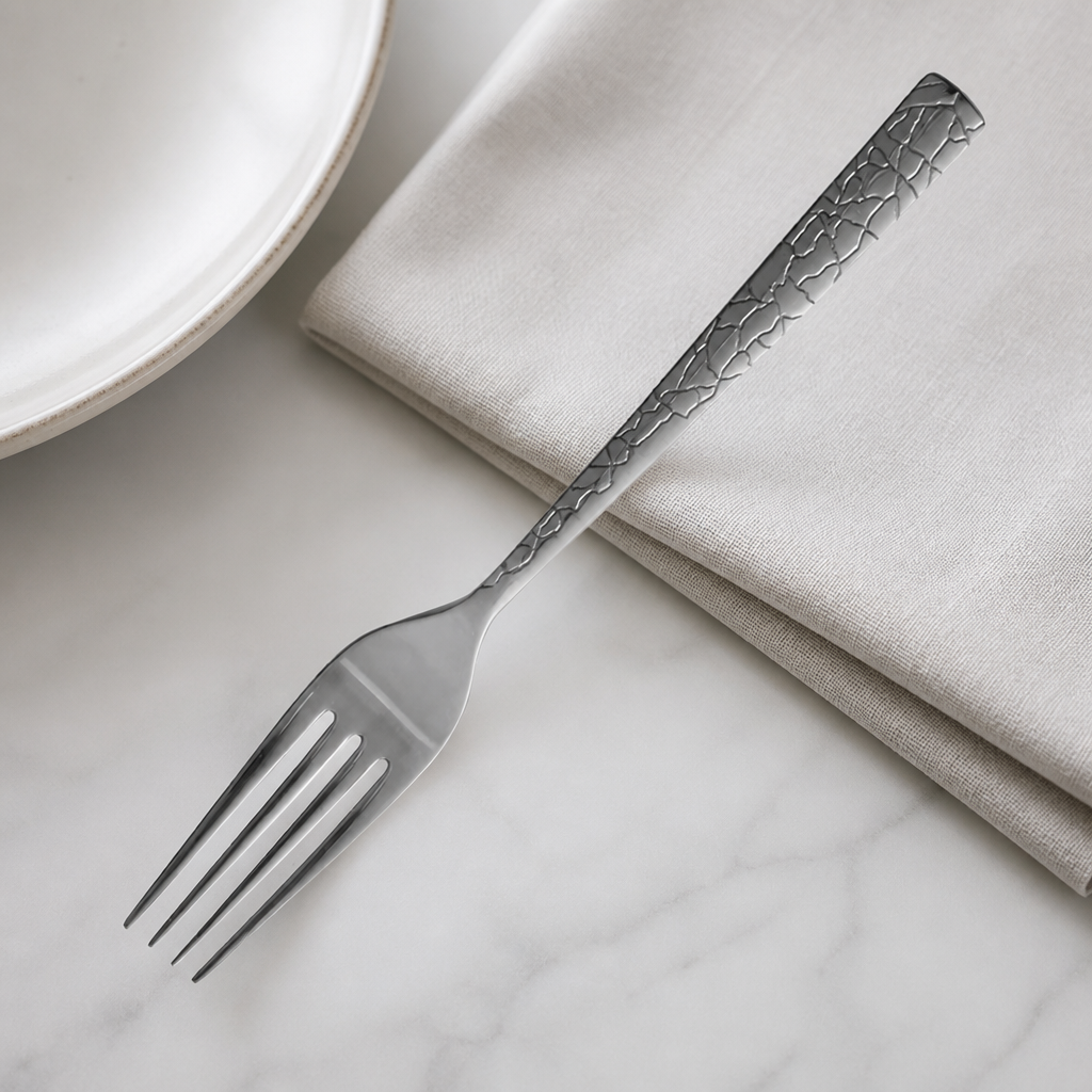 Commercial Kintsugi Table Forks 3.5mm - 12 Pack Cutlery Set