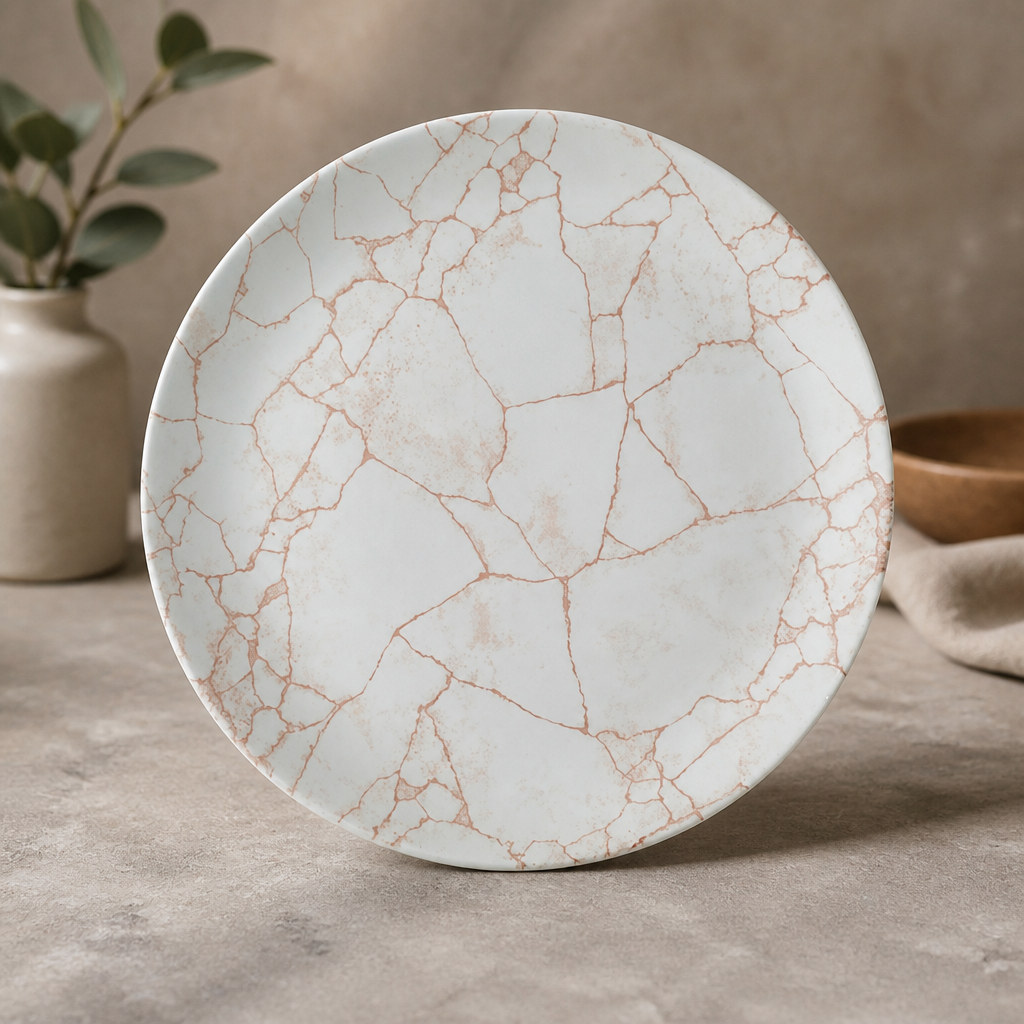 Commercial Kintsugi Coupe Plates Coral 285mm 12 Pack