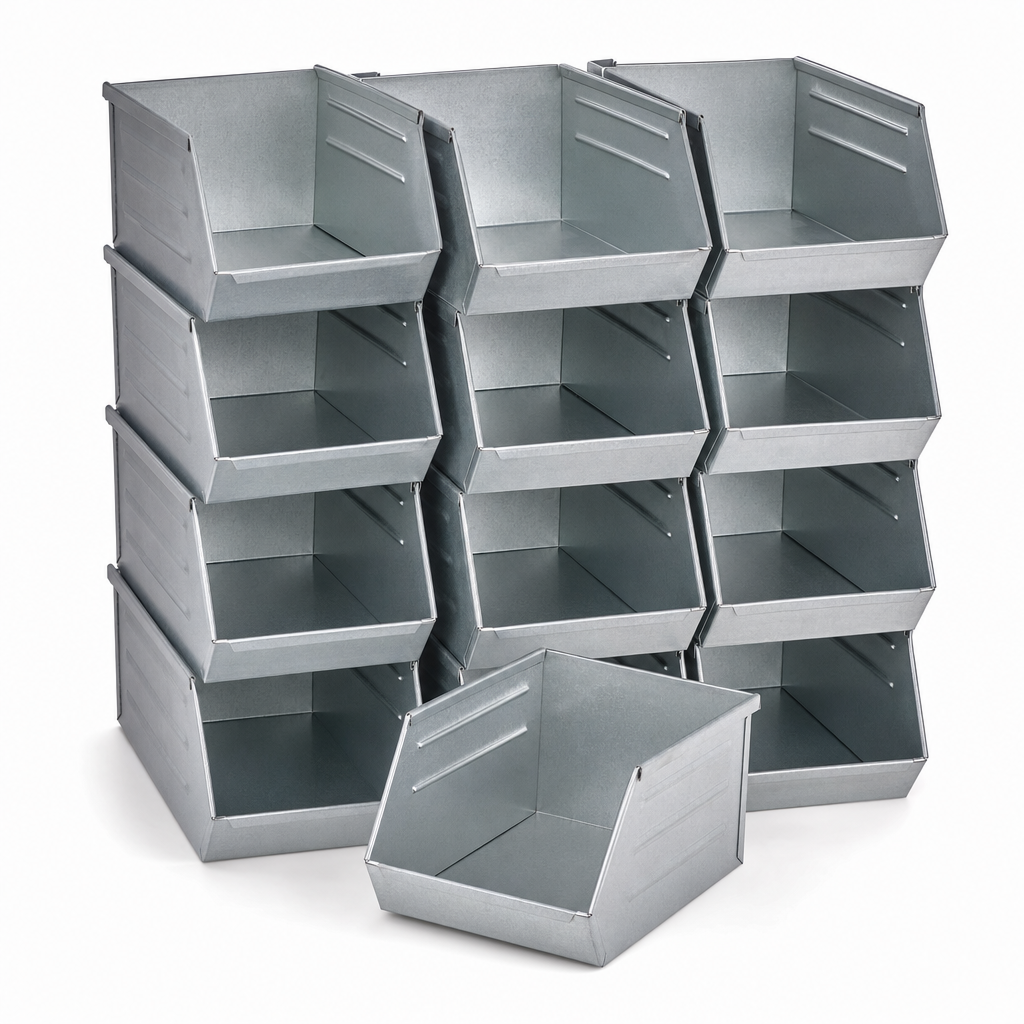 4.6L Small Parts Storage Bins Pack of 10