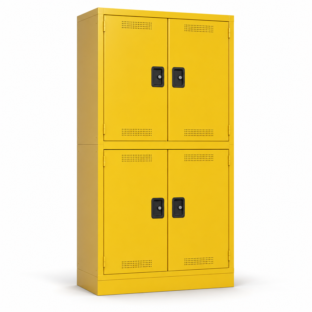 4 Door COSHH Chemical Storage Cabinet Stack