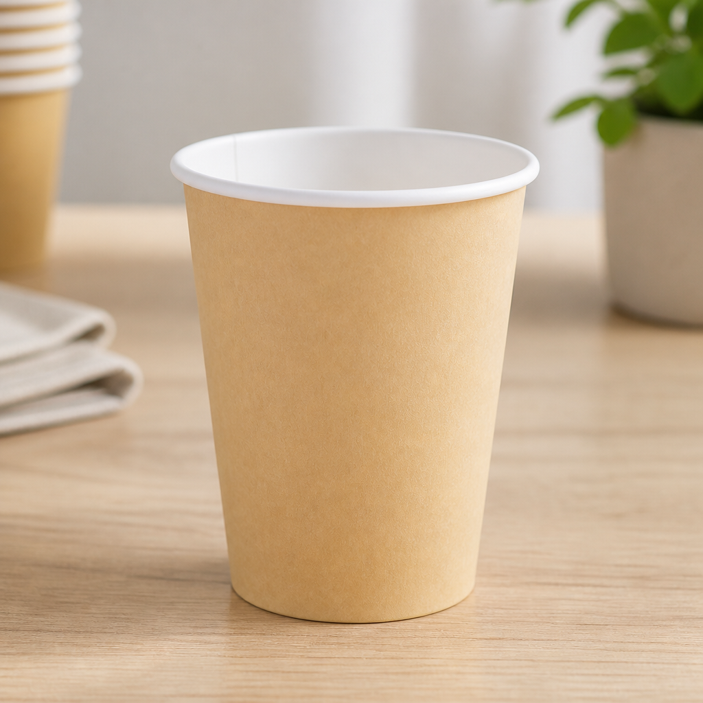 Commercial Disposable Coffee Cups 340ml Kraft 1000 Pack