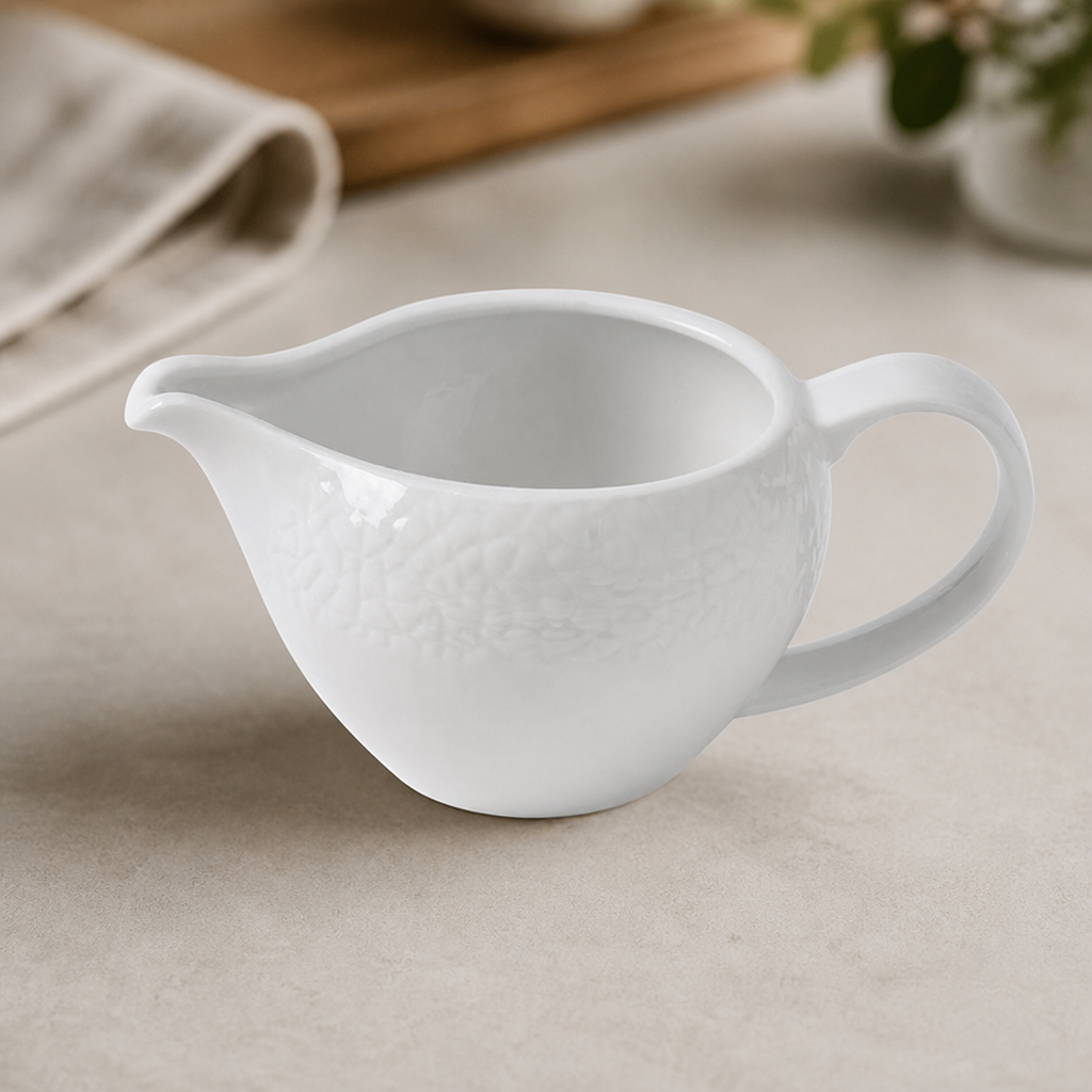 Commercial Ceramic Jugs 227ml - 4 Pack for Catering Use