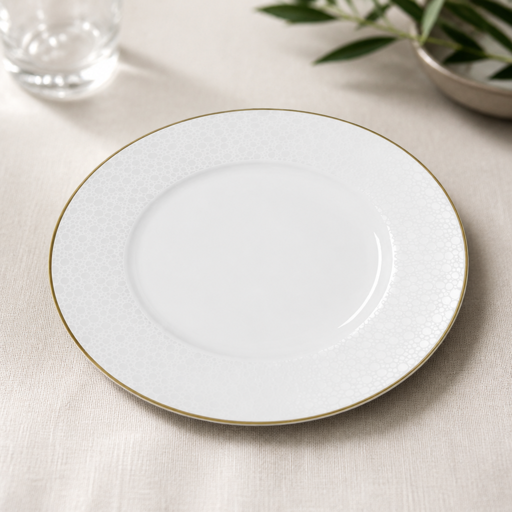 Commercial Fizz Plates 220mm - 12 Pack Elegant Bone China