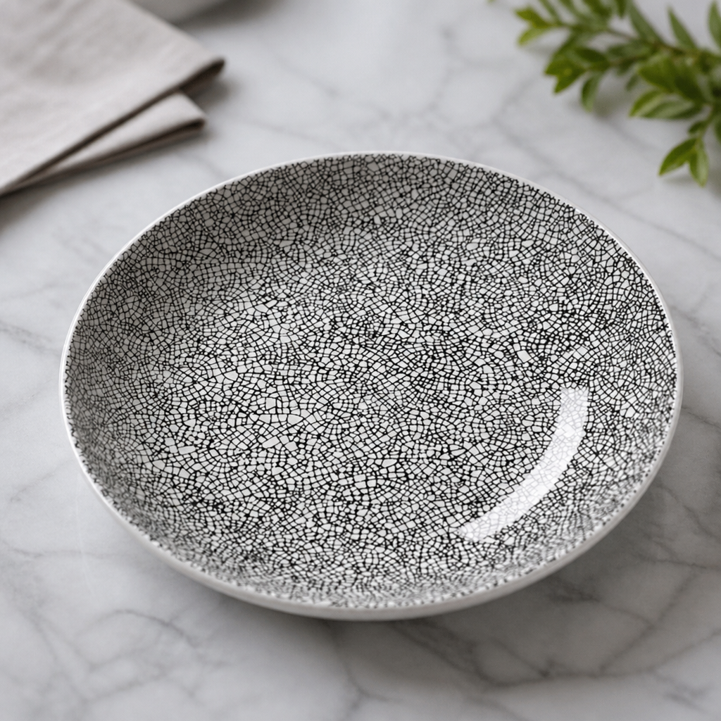 Commercial Coupe Bowls 253mm Black Crackle Finish 12 Pack