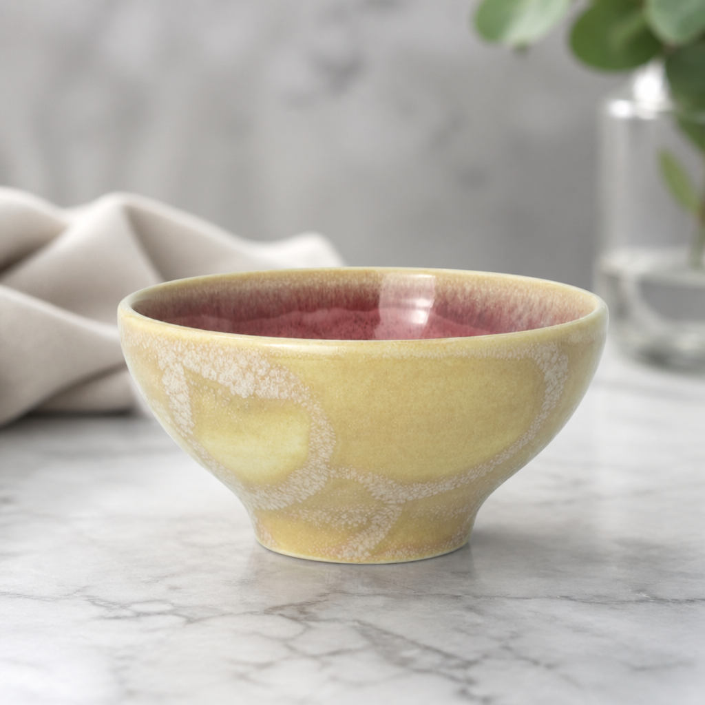 Commercial Rose Quartz Tulip Bowls 103mm 12 Pack
