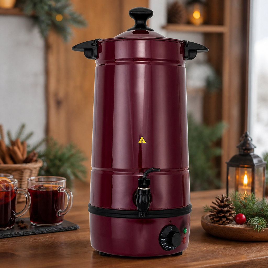 Commercial 7L Hot Cider and Mulled Wine Urn with Tap