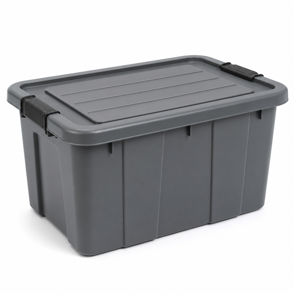 42L Heavy Duty Plastic Storage Box with Lid