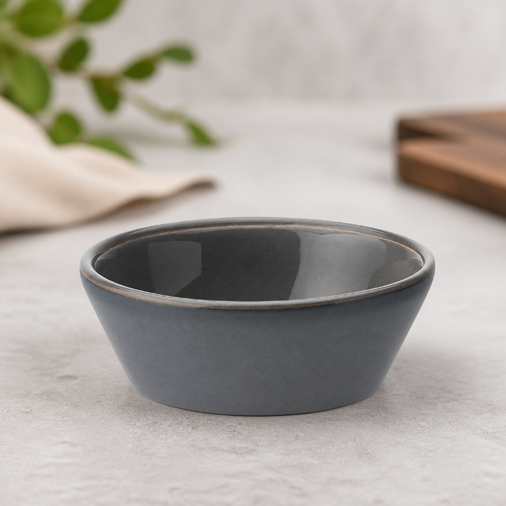 Commercial Slate Dipping Pots 95mm - 12 Pack Stoneware