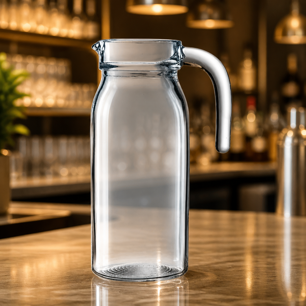 1Ltr Glass Jugs for Commercial Catering - Pack of 6