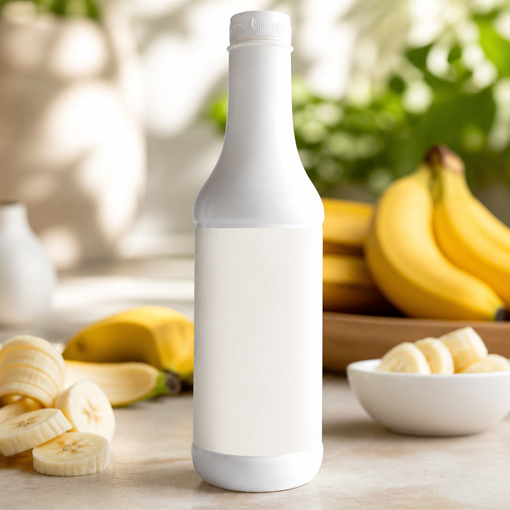 1L Banana Puree - Vegan, Gluten Free, Ideal for Cocktails