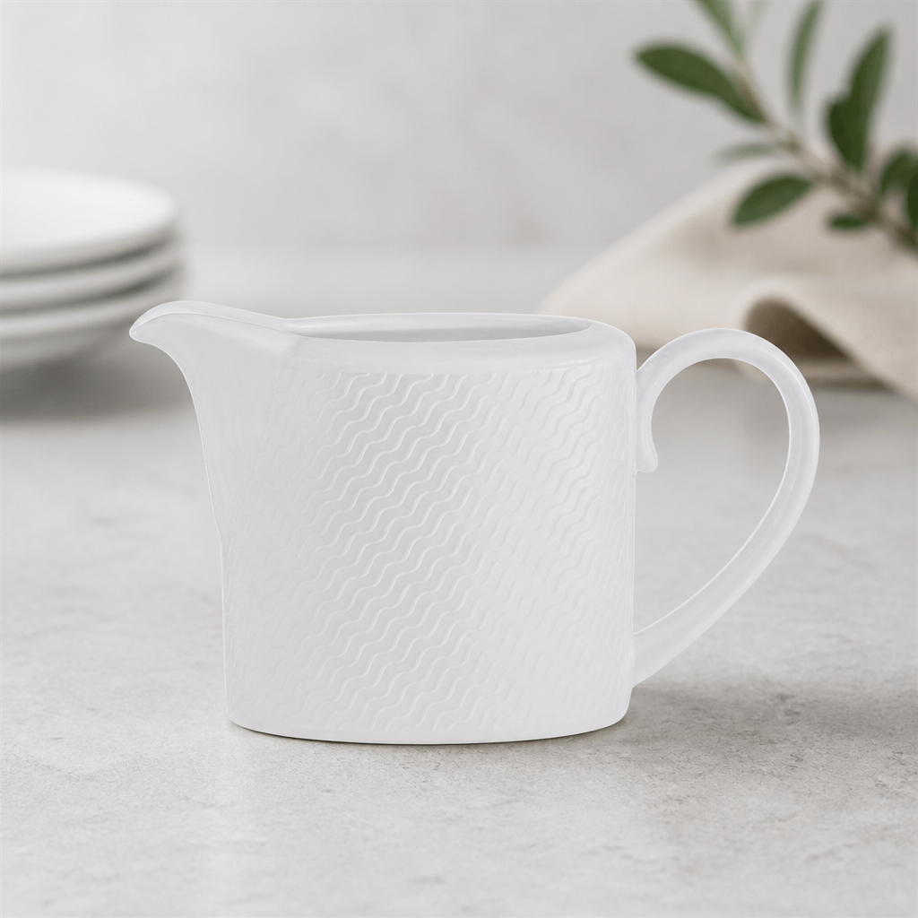 Commercial Coupe Milk Jugs 220ml Pack of 12 for Catering