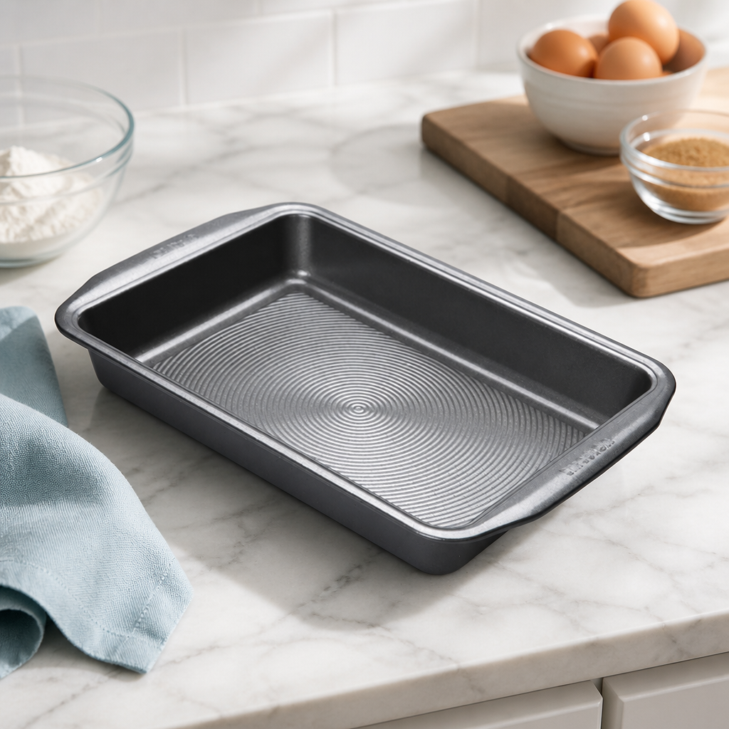 Commercial Rectangular Cake Tin 390mm Non-Stick Carbon Steel