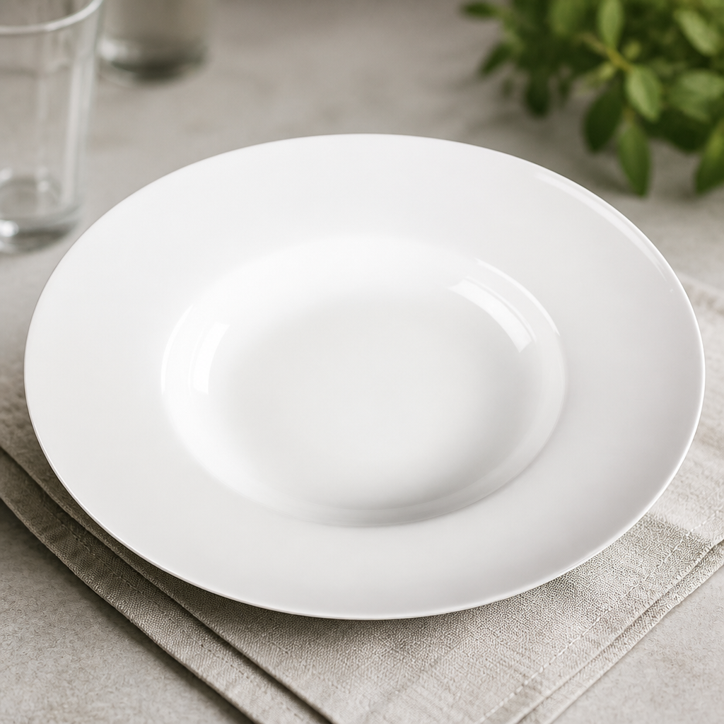 Commercial Pasta Soup Bowls 254mm Vitrified Porcelain 4 Pack