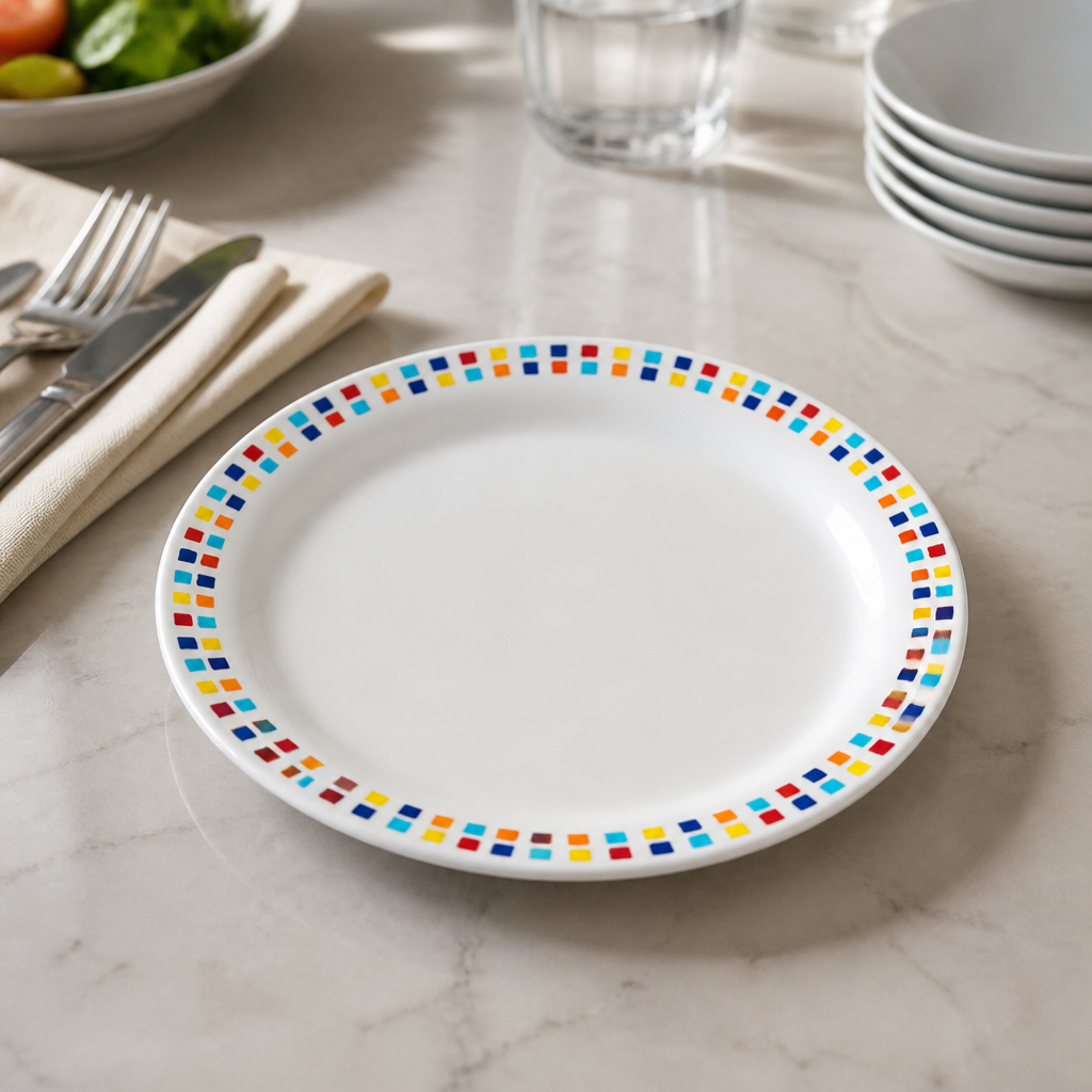 Commercial Melamine Dinner Plates 230mm - 48 Pack