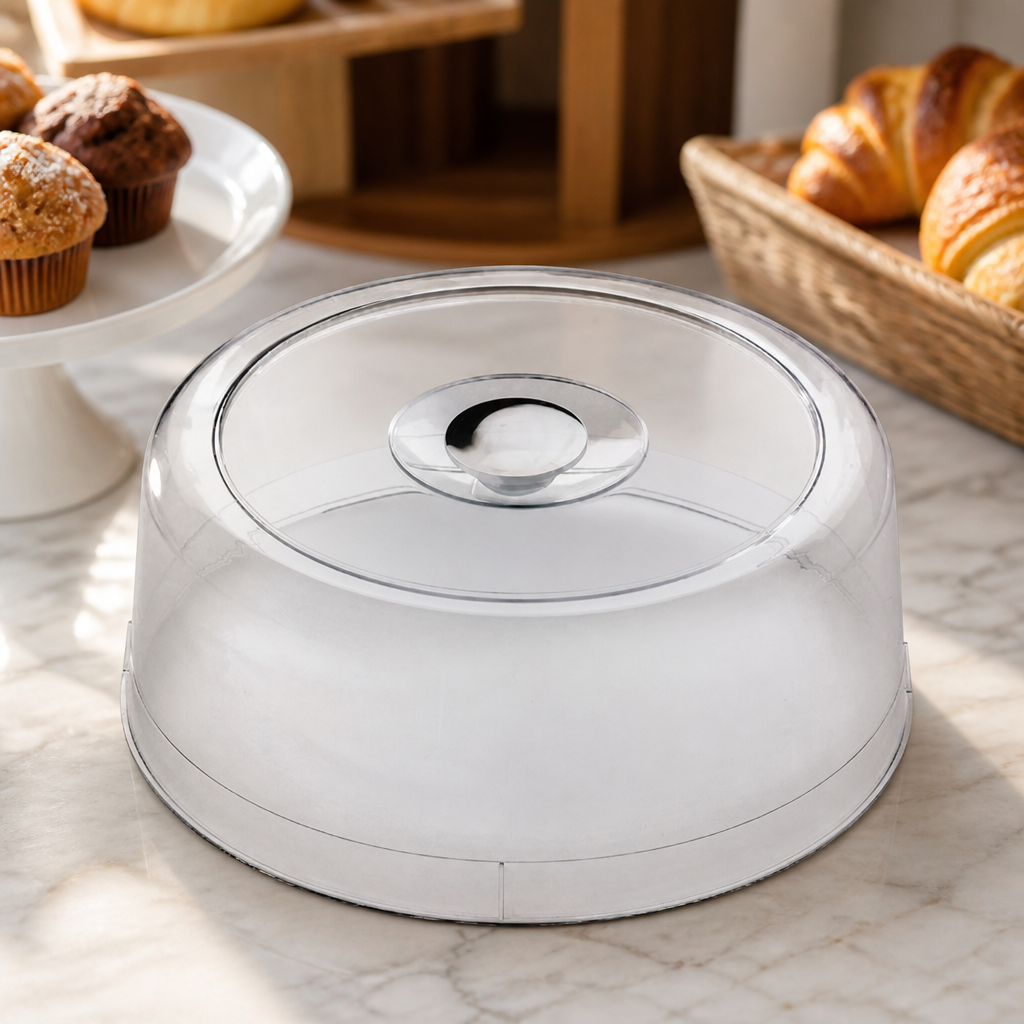 Commercial Bakery Tray Cover 350mm Clear Cloches Food Lid