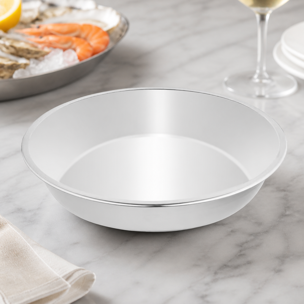 220mm Stainless Steel Commercial Seafood Platter Dish
