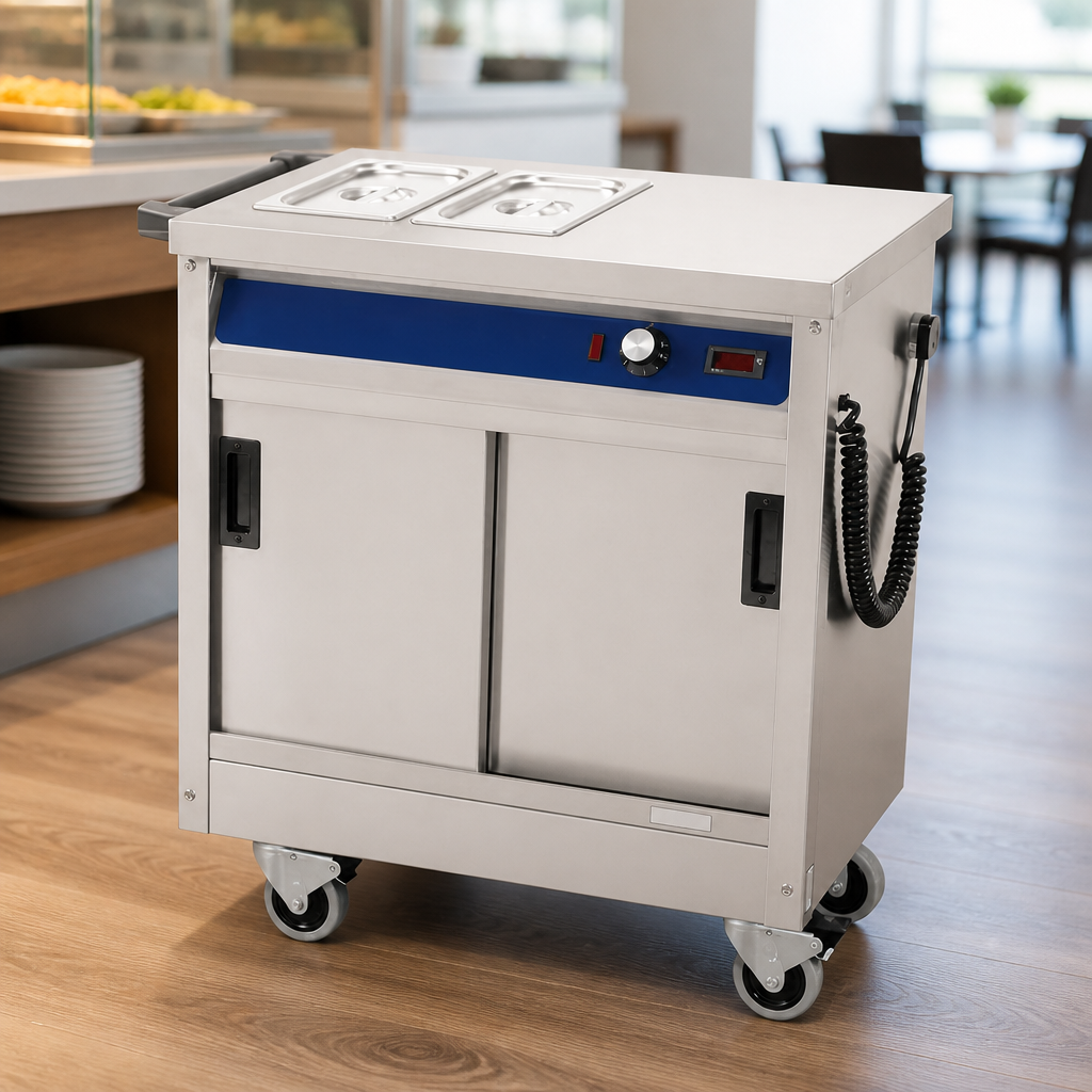 80 Plate Commercial Bain Marie Hot Cupboard Stainless Steel