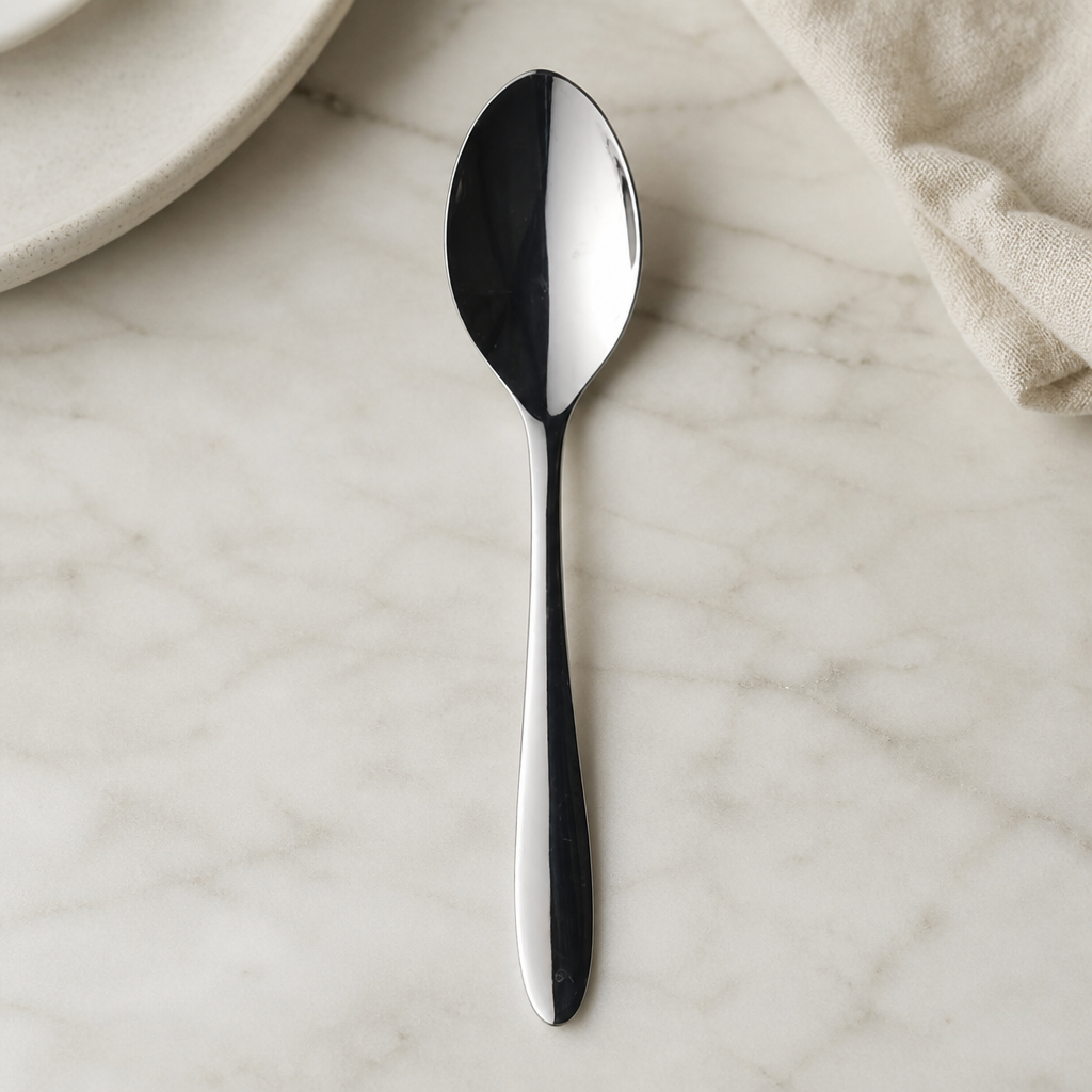 Trace design stainless steel teaspoons set of 12 for dining