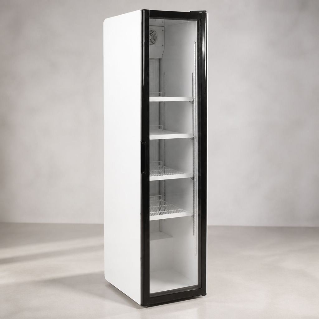 300Ltr Commercial Upright Back Bar Cooler with Hinged Door