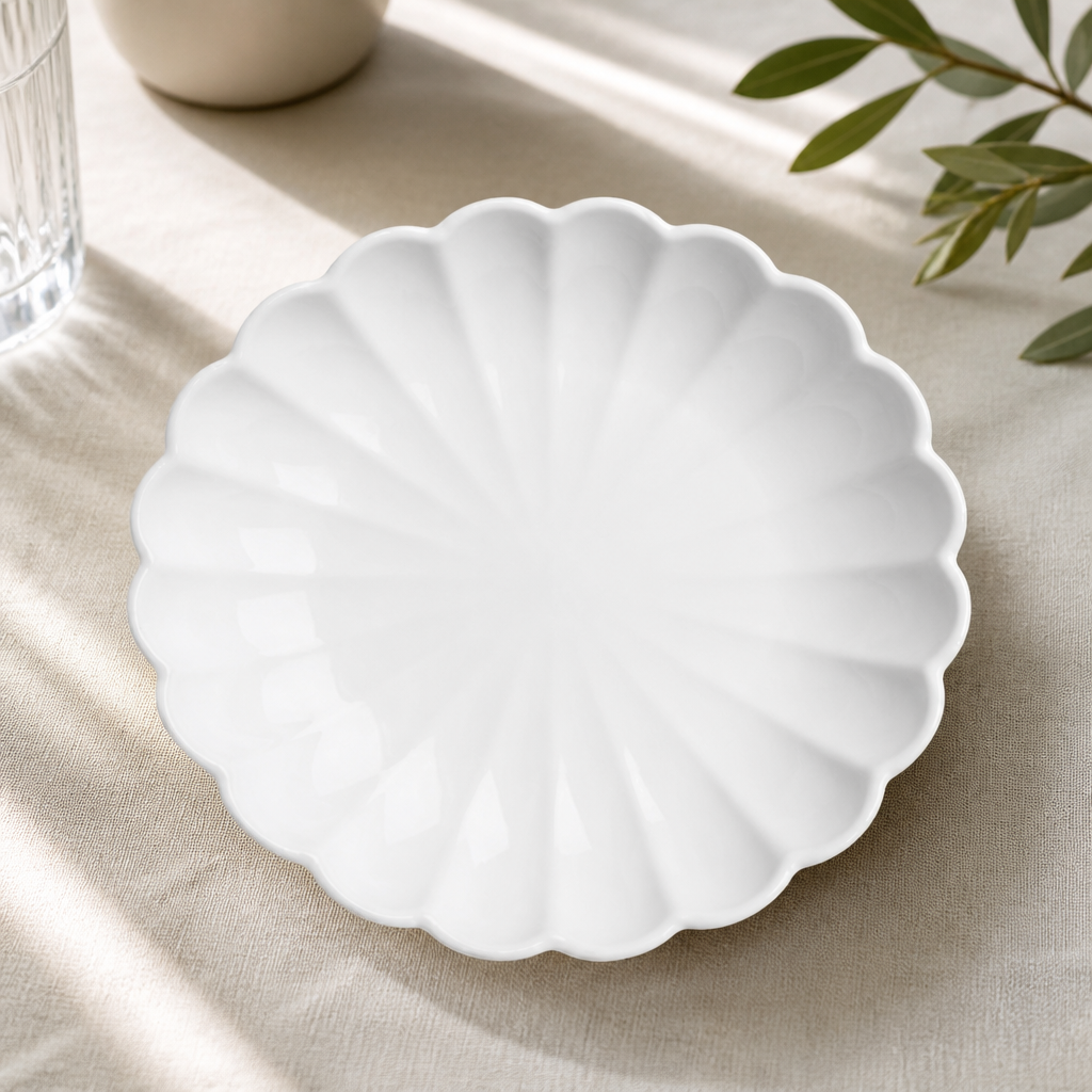 Commercial Scalloped Salad Bowls 230mm - 6 Pack