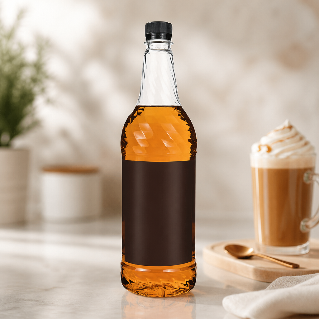 1Ltr Commercial Caramel Syrup for Beverages and Desserts
