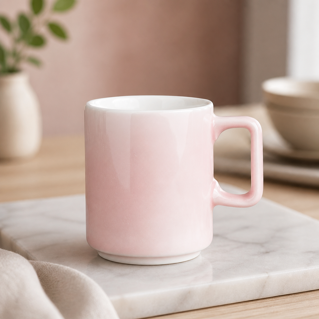 Commercial Fondant Cups 168ml Pink Porcelain 6 Pack