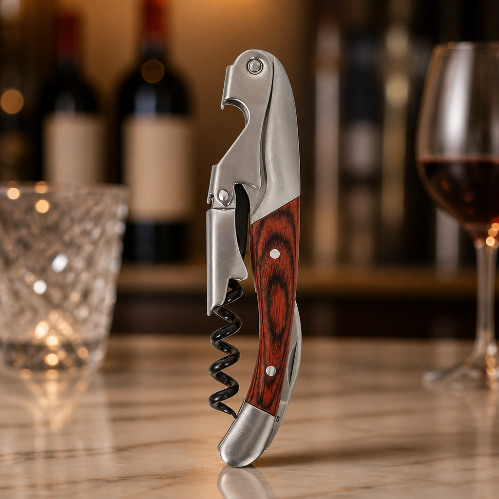 Twin Pull Waiter's Friend Corkscrew with Rosewood Handle