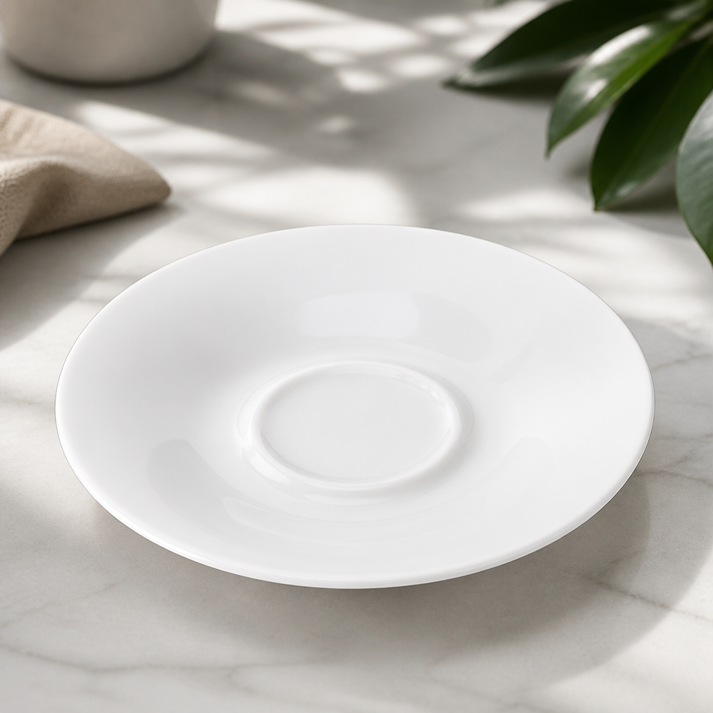 Commercial Cappuccino Saucers 150mm Pack of 12 Porcelain