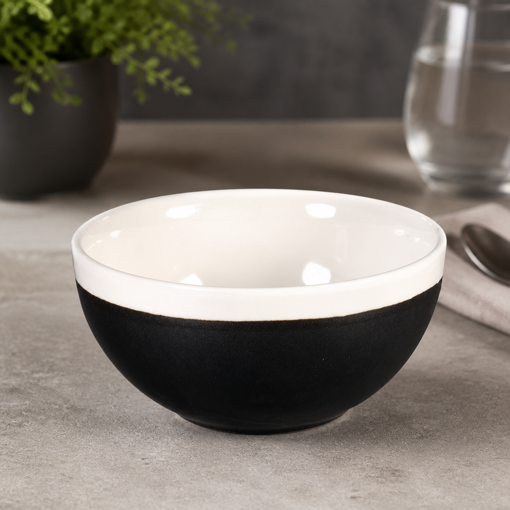 Commercial Soup Bowls 455ml Onyx Black 12 Pack
