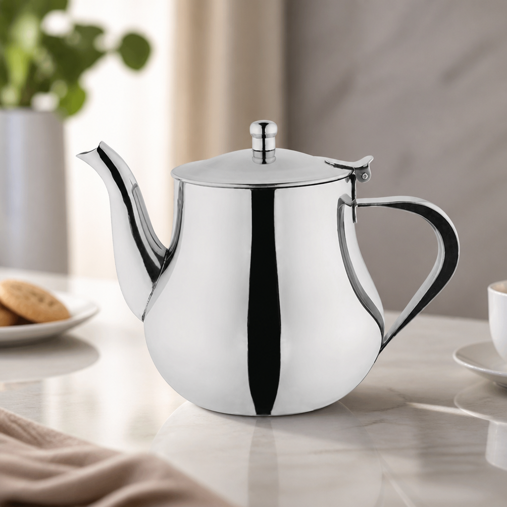 Commercial Stainless Steel Teapot 1Ltr Precision Pouring