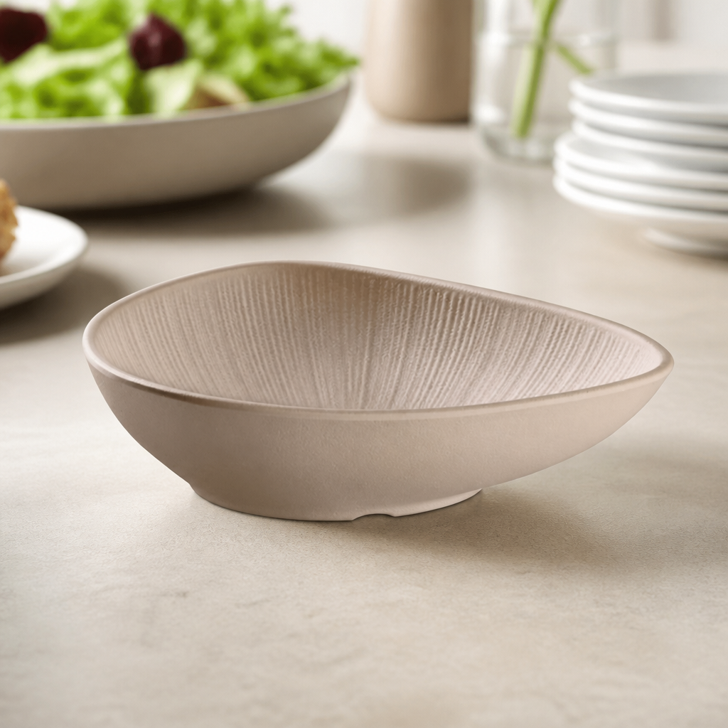 Commercial Serving Bowl 600ml 230x180mm Scratch-Resistant