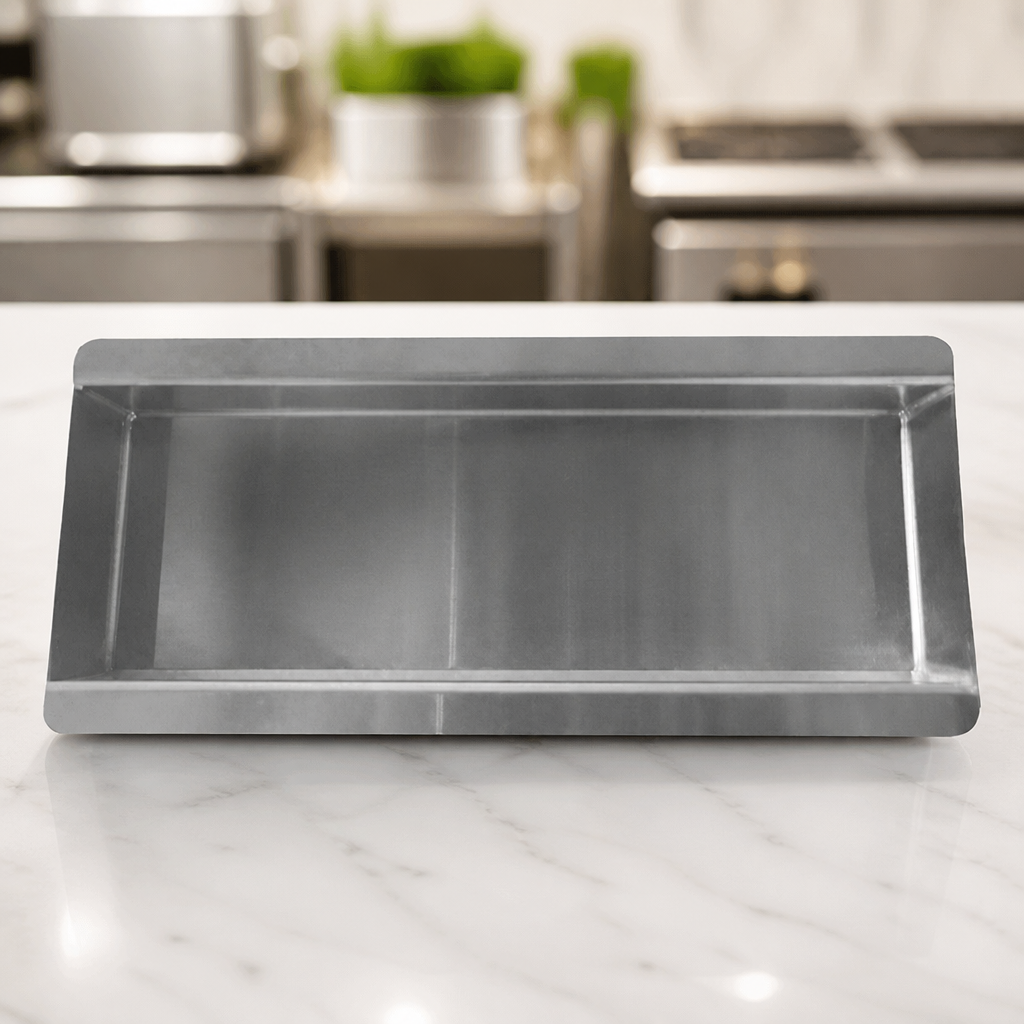 Commercial Stainless Steel Water Tray for Pie Cabinet 80x190mm