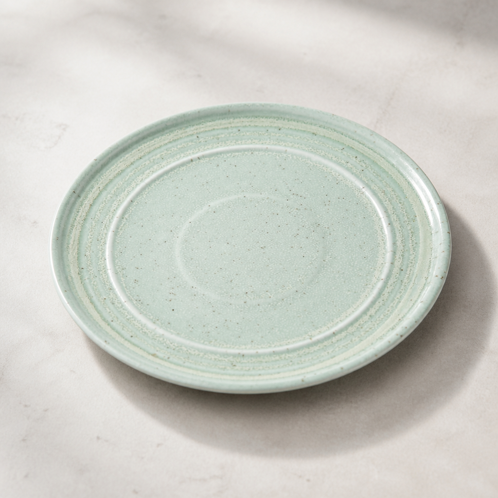 Commercial Flat Round Starter Plates Spring Green 180mm 6 Pack