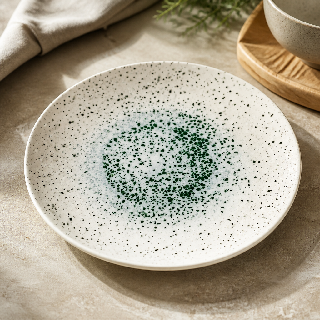 Commercial Organic Round Plates 264mm Green 12 Pack